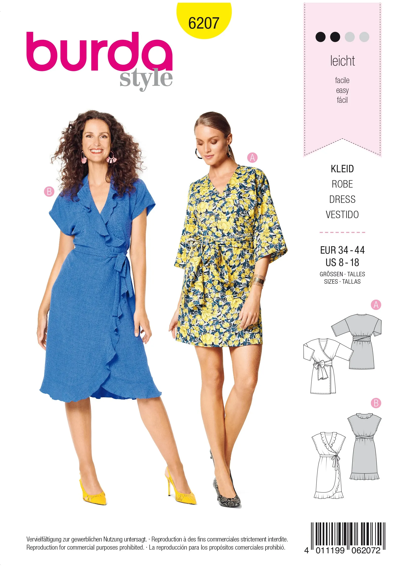 Burda Wrap Dress 6207