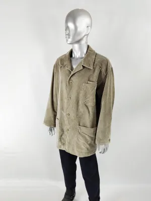 Camel Collection Vintage Mens Corduroy Overcoat, 1990s