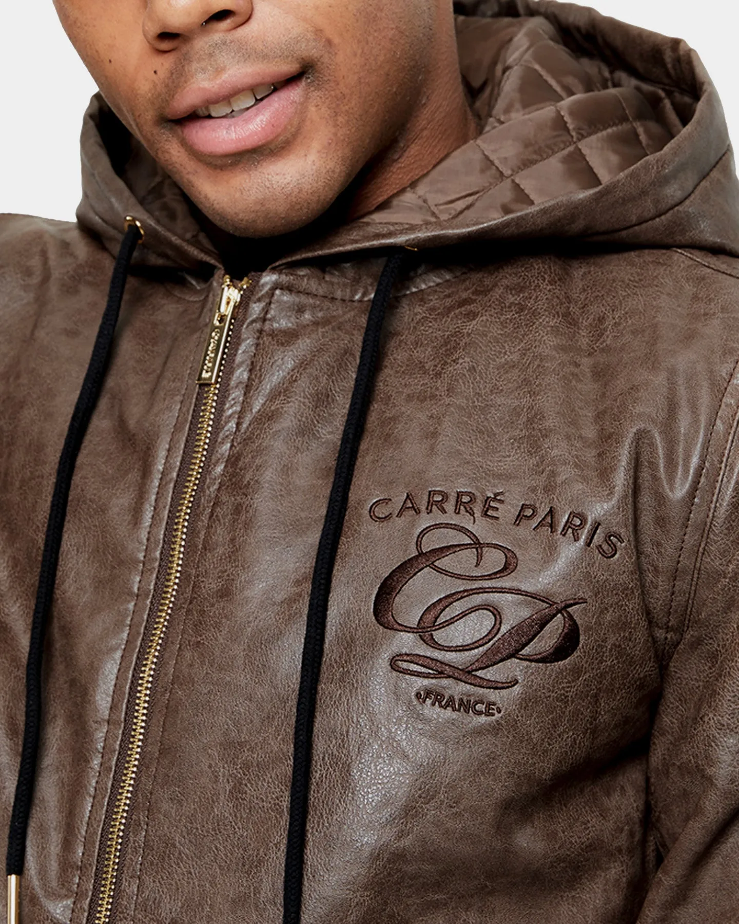 Carré Revolutionnaires PU Jacket Dark Brown