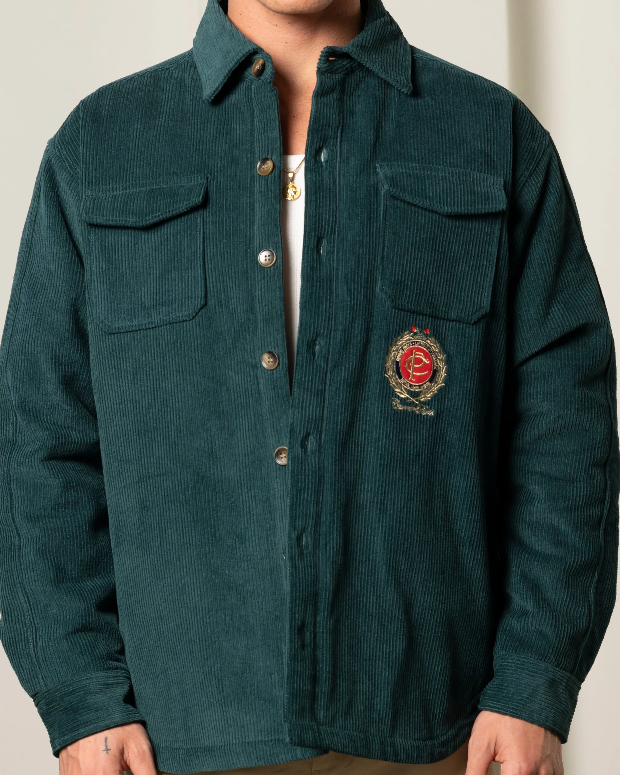 Carre Corduroy Trade Jacket Forest Green