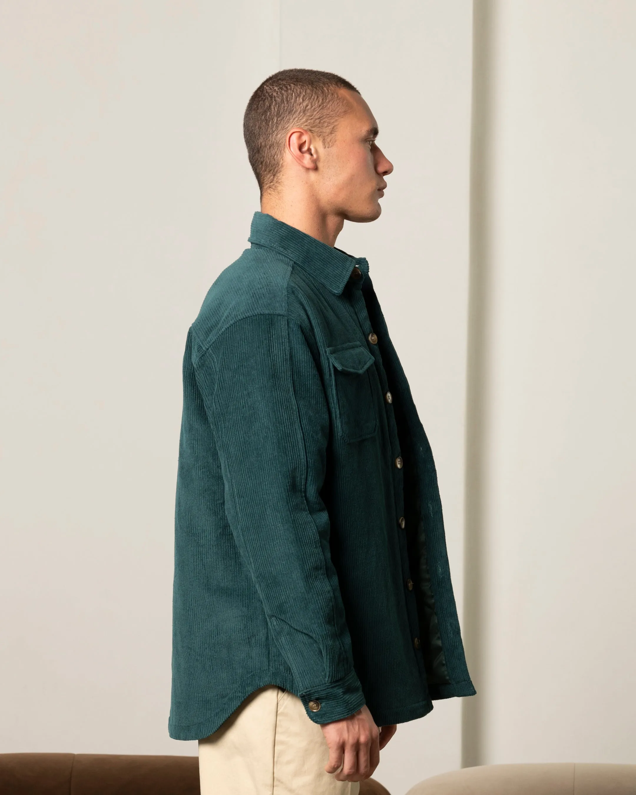 Carre Corduroy Trade Jacket Forest Green