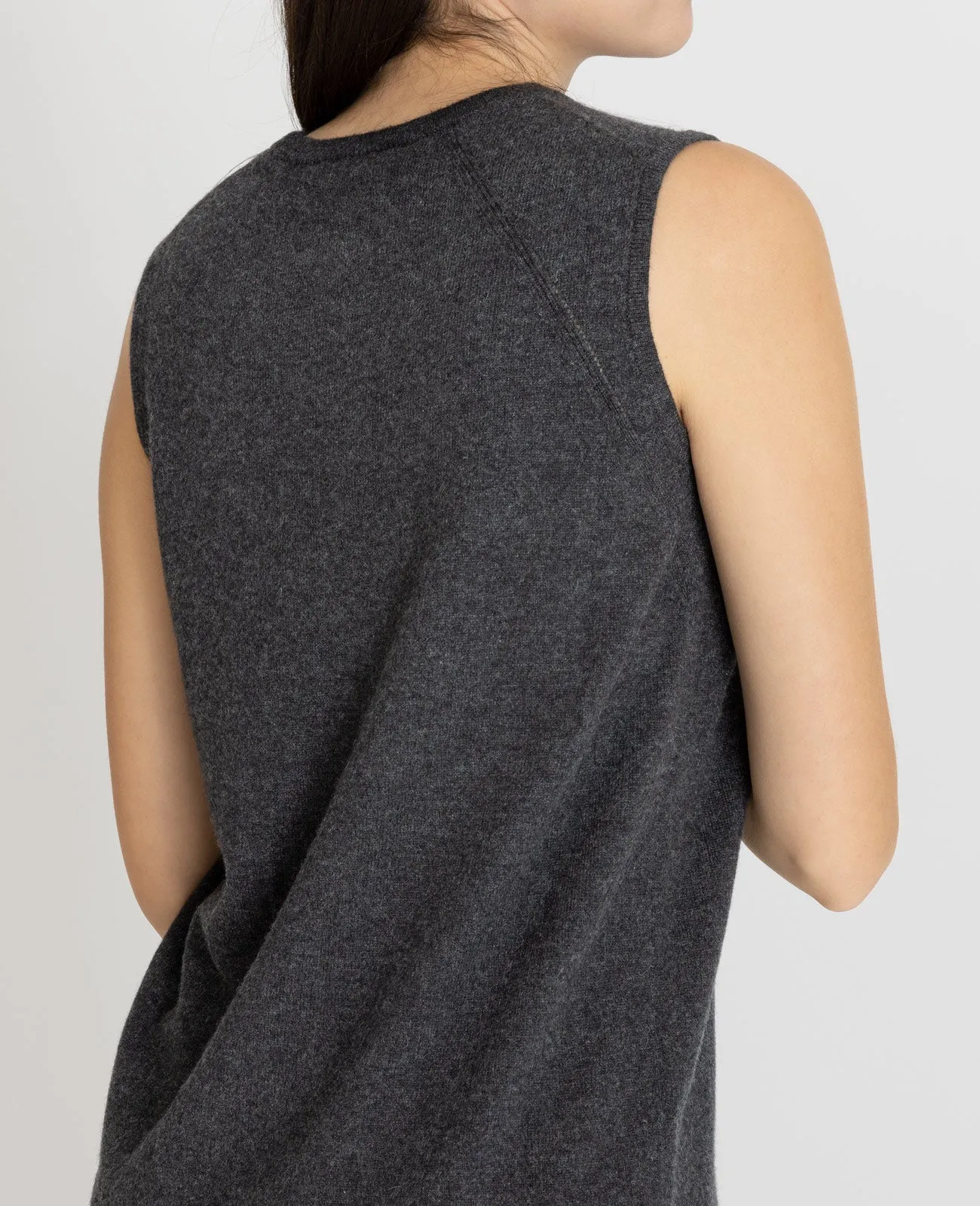 Cashmere Crew Neck Vest