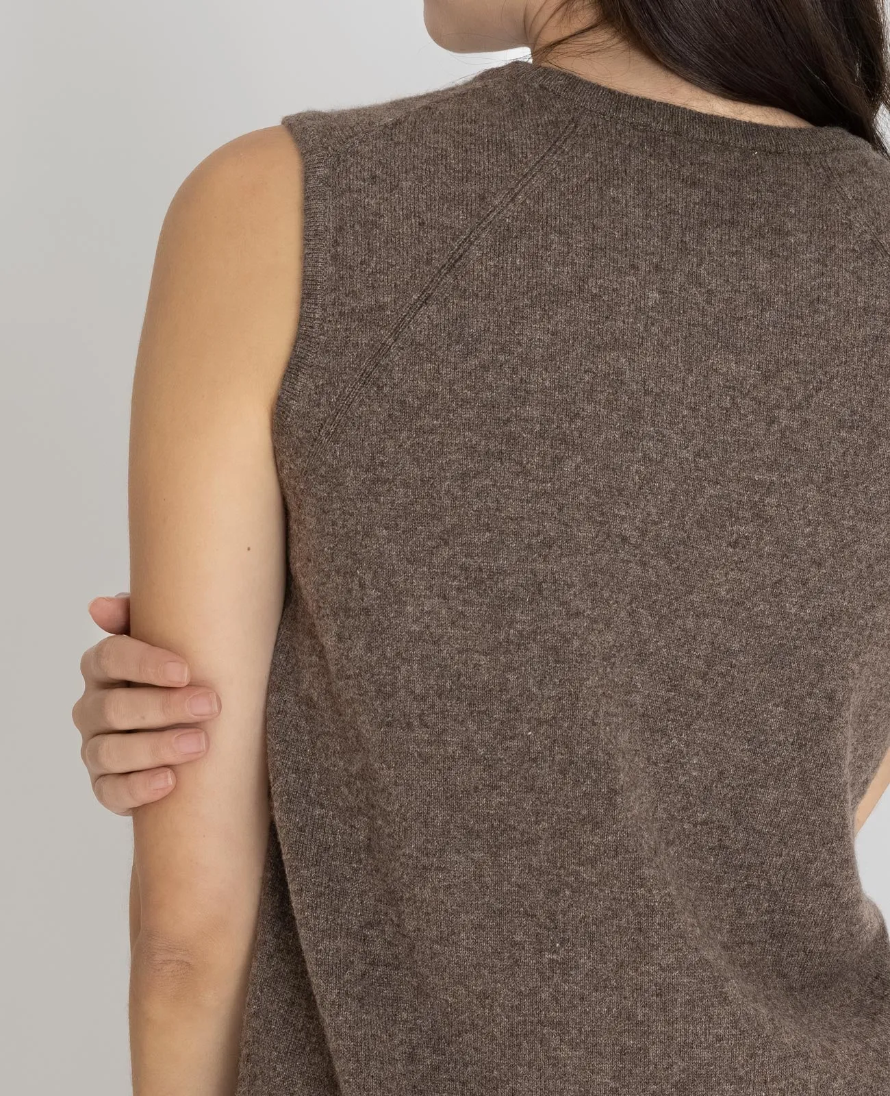 Cashmere Crew Neck Vest