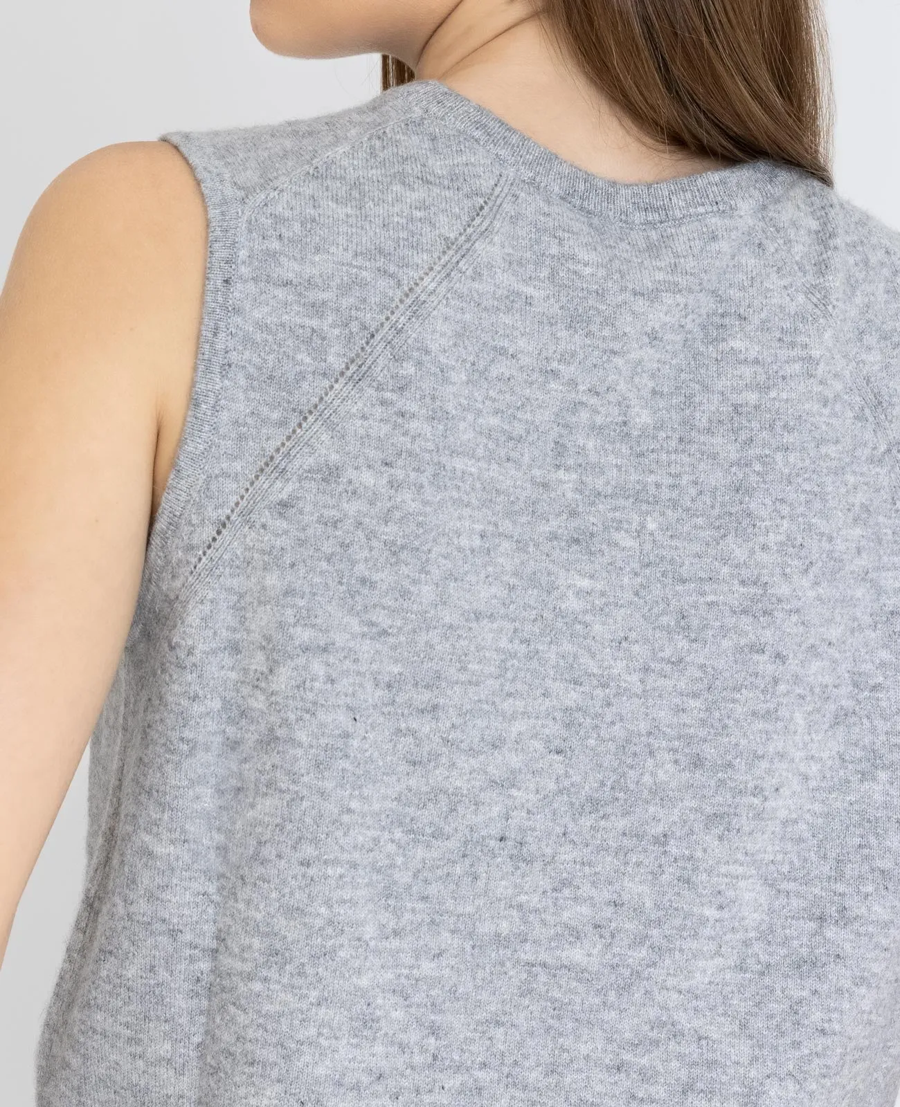 Cashmere Crew Neck Vest