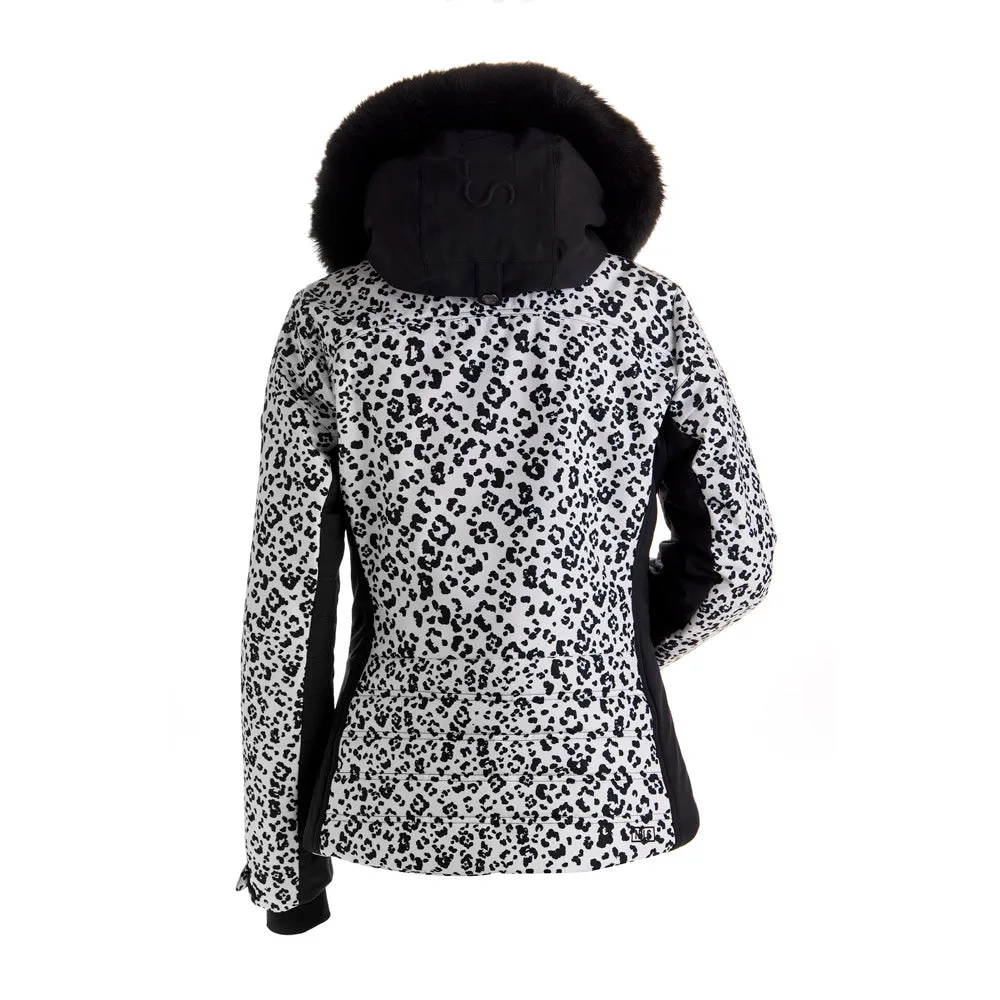 Chamonix Faux Fur Print Ski Jacket - Womens