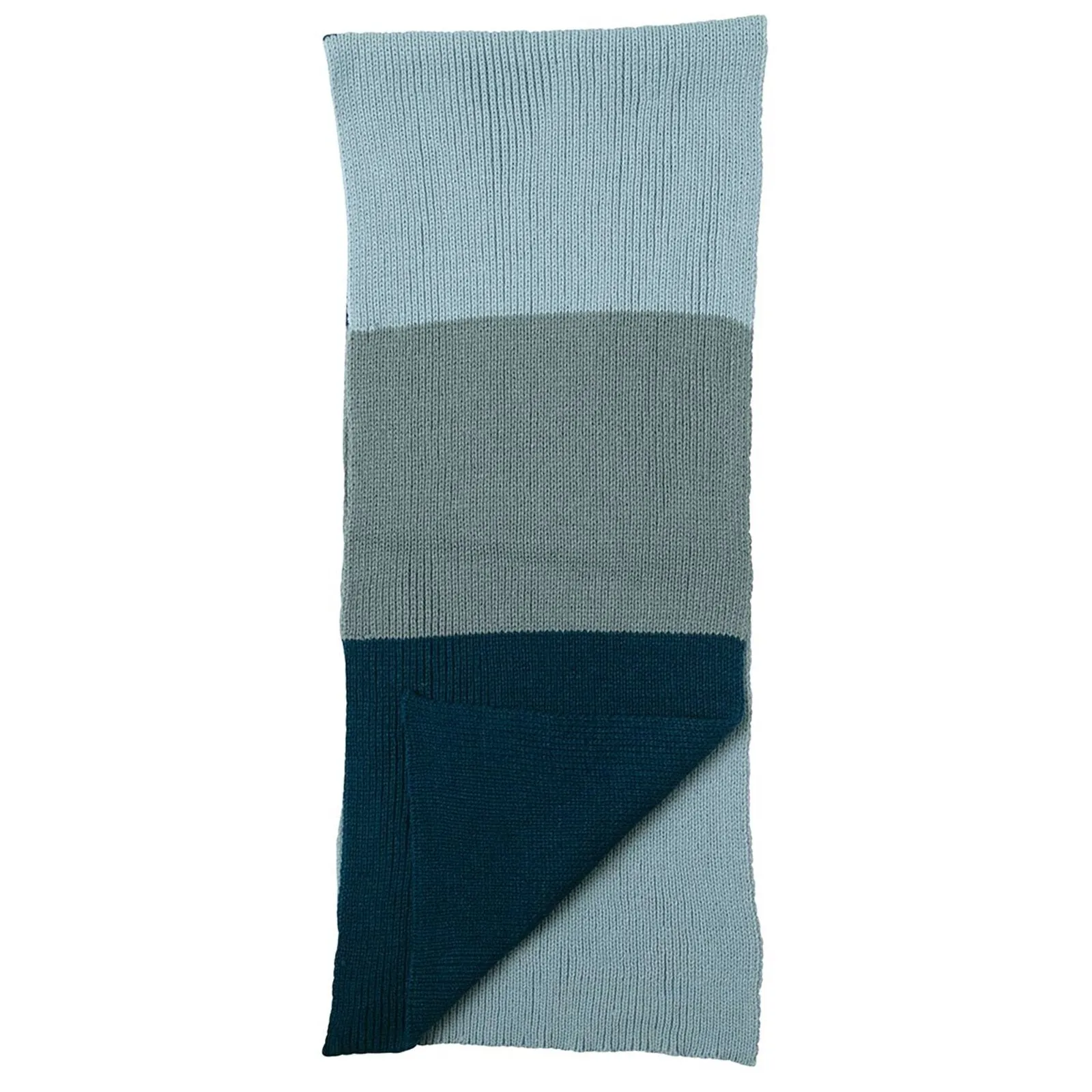 Chelsea Blue Color Block Knit Scarf