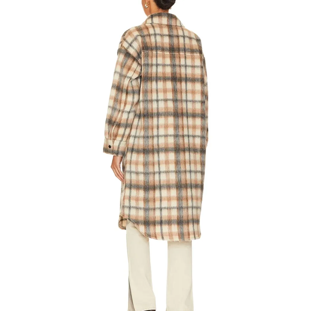 Chloe Shirt Coat (Cream Multi)