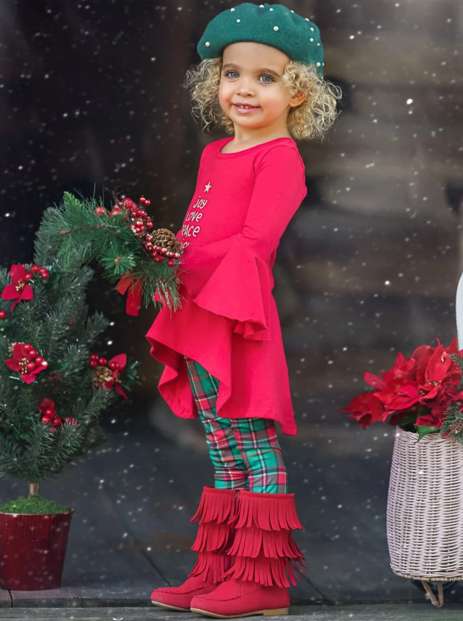 Christmas Spirit Hi-Lo Tunic And Legging Set