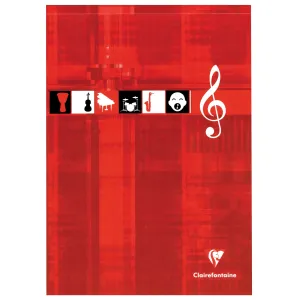 Clairefontaine #6157 Music Top Glued Notepad (8.25 x 11.75) (Assorted)