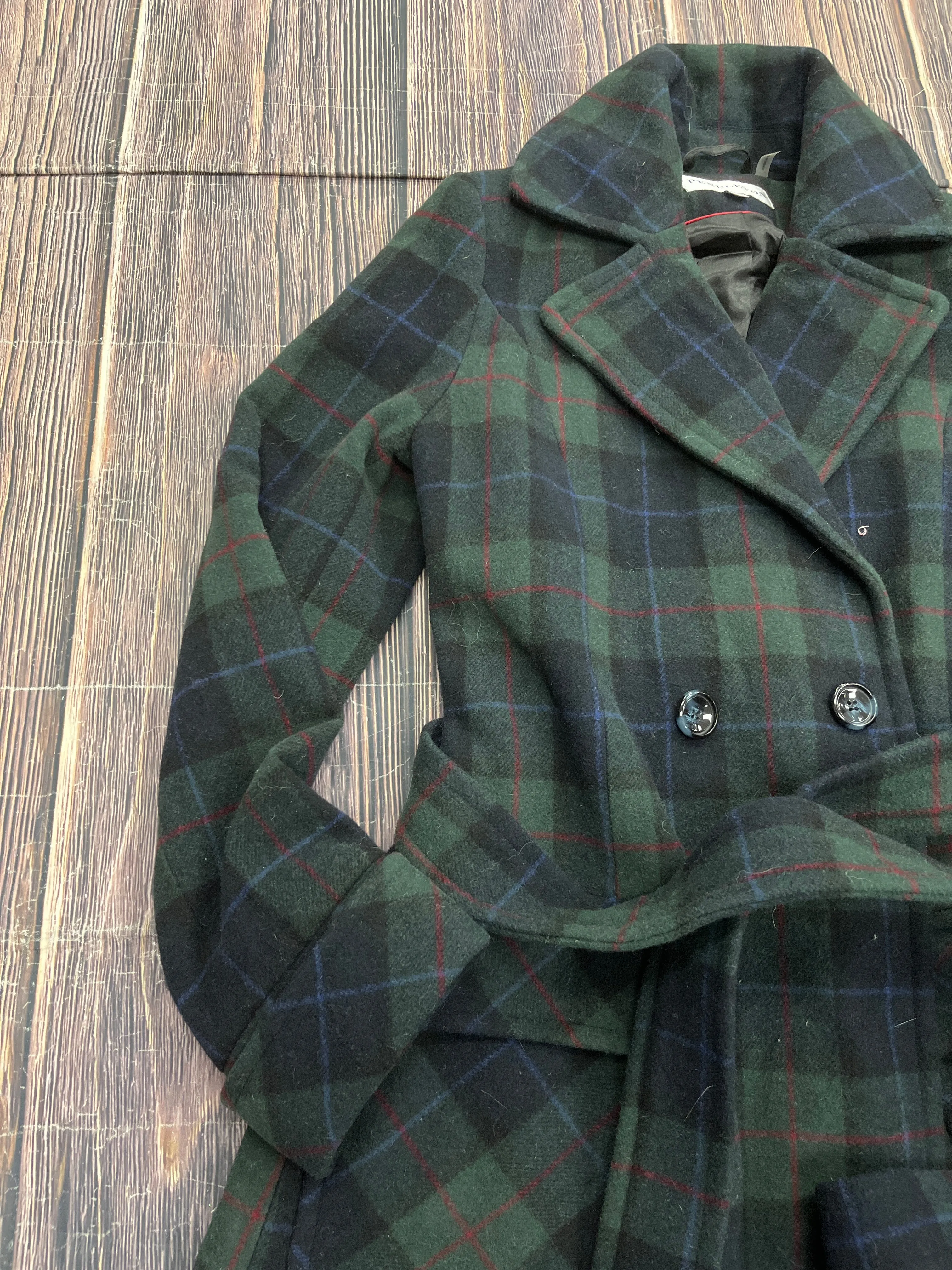 Coat Peacoat By Pendleton In Green, Size: M