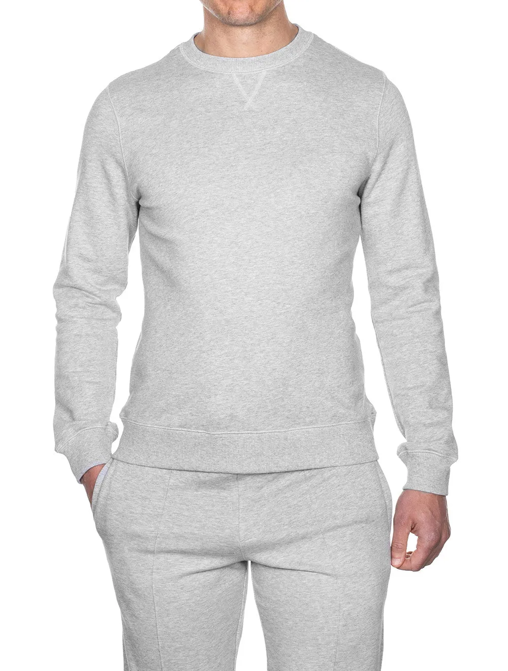 College Crew Neck Grey