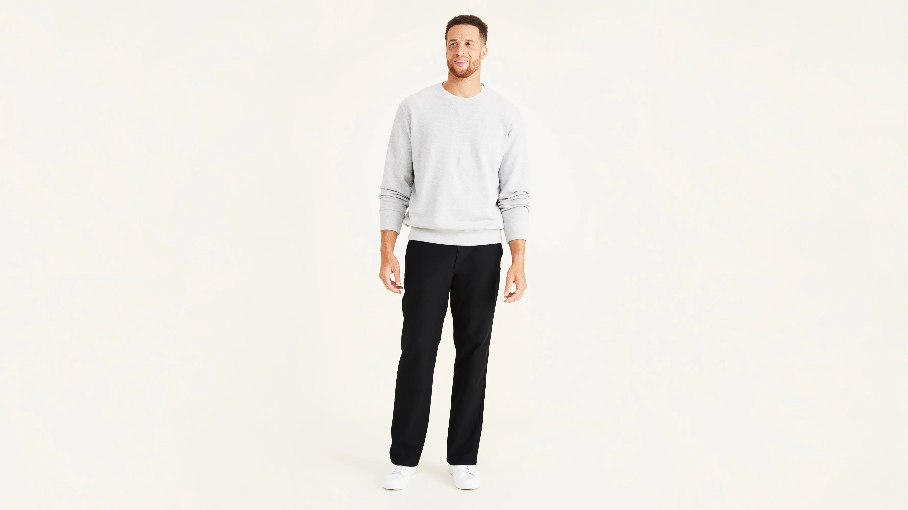 Comfort Knit Chinos, Straight Fit