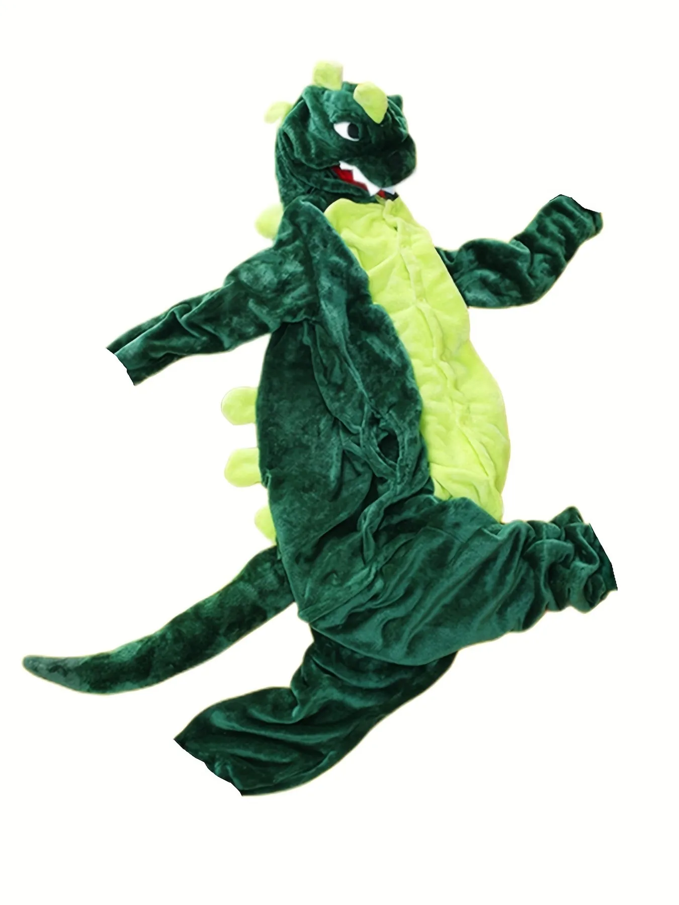 Comfy Unisex Dinosaur Onesie Pajamas - Hooded, Durable Knit for Parties & Cosplay