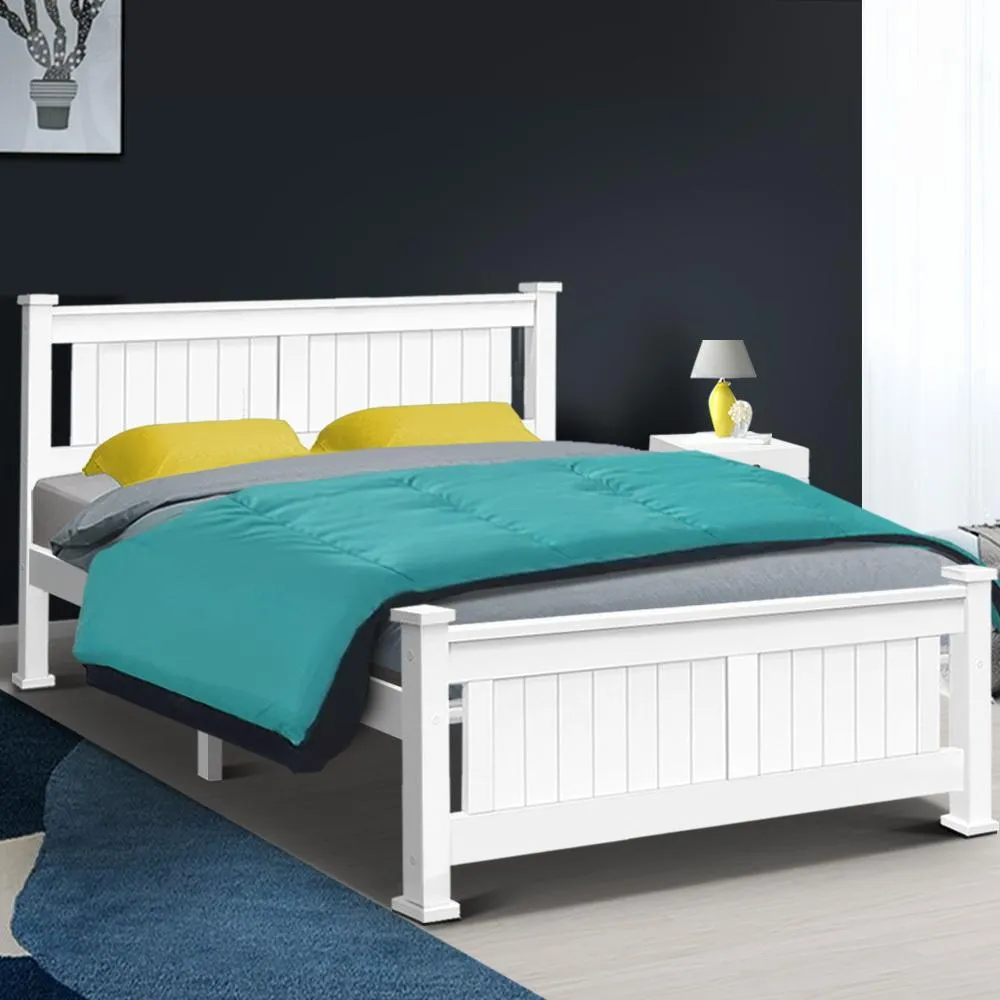 Cottesloe Wooden Queen Bed White