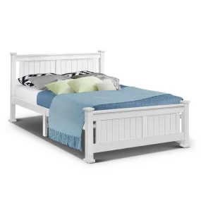 Cottesloe Wooden Queen Bed White