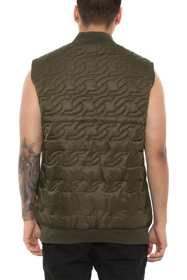 Crooks & Castles Linx Vest Army Green