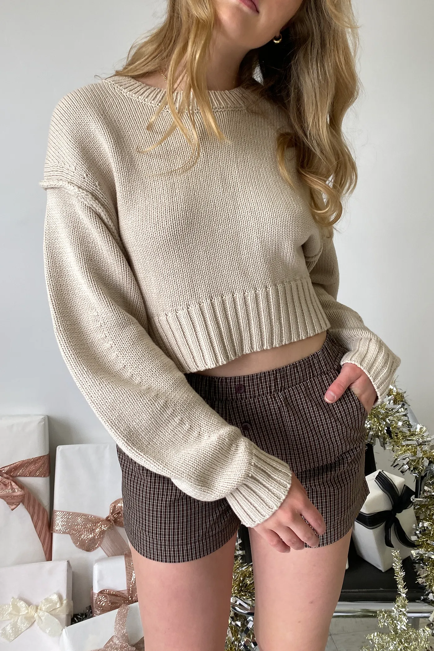 Crop Knit Sweater