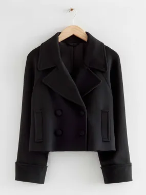 Cropped pea coat