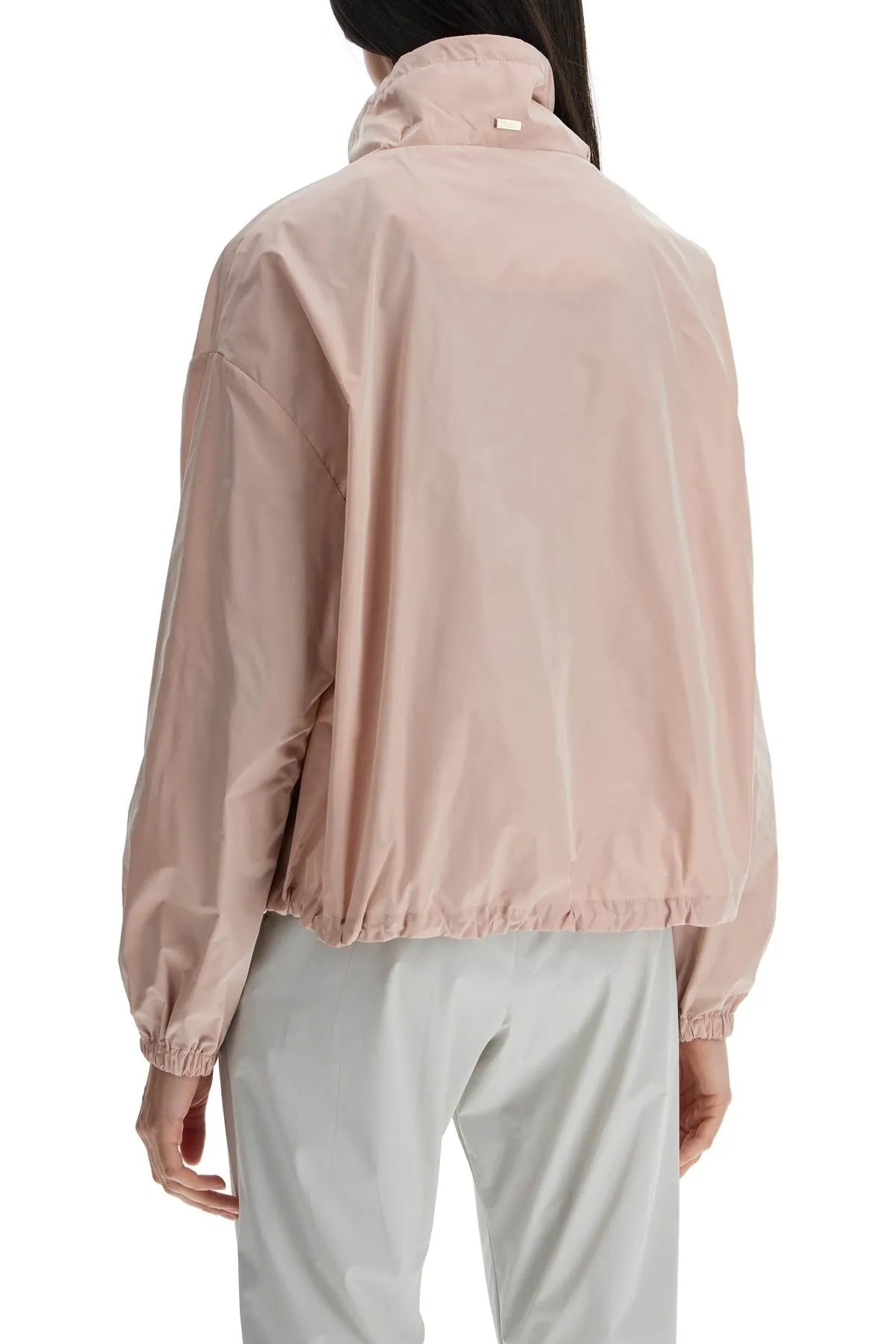 Cropped Technical Taffeta Jacket