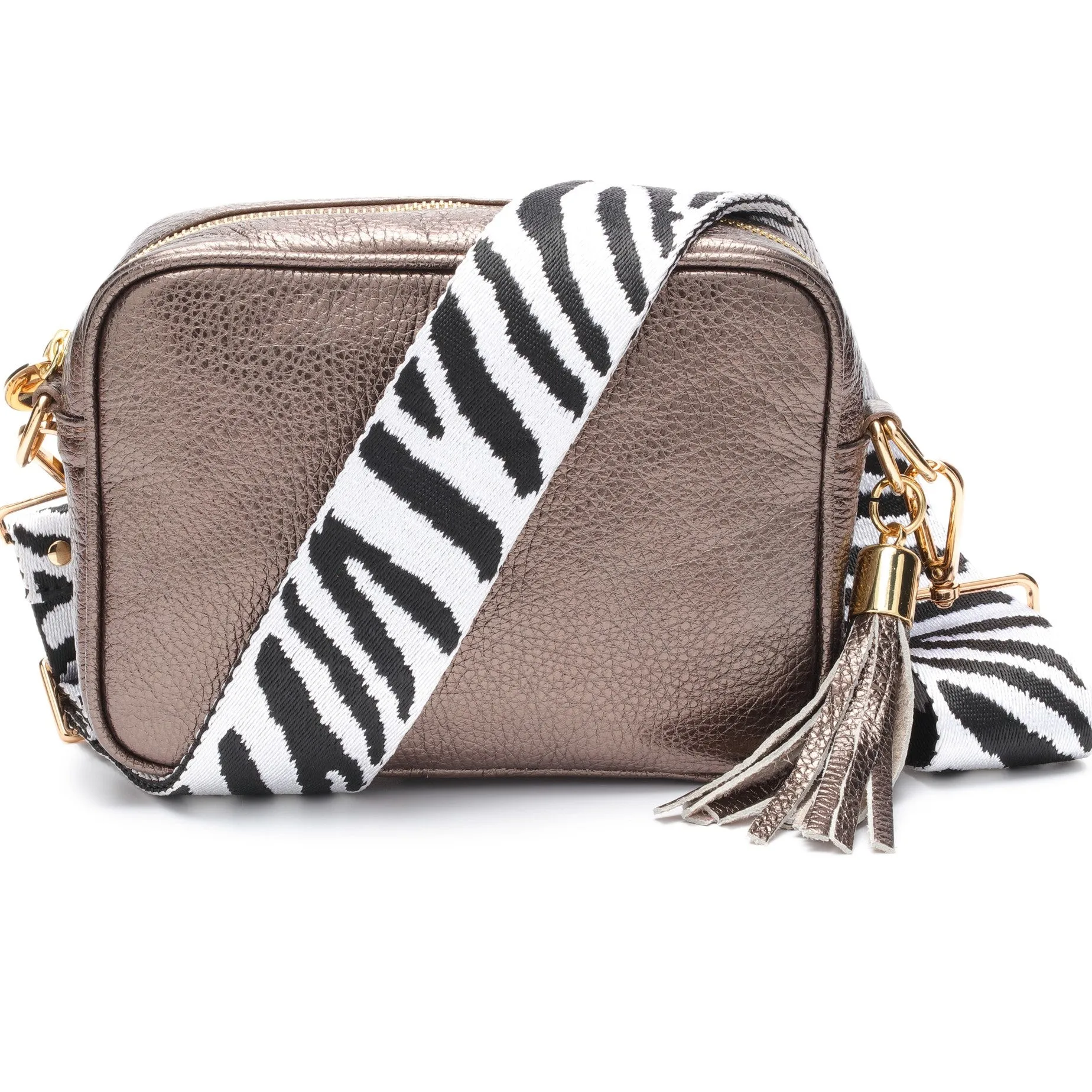 Crossbody Metallic Bronze (Zebra Strap)