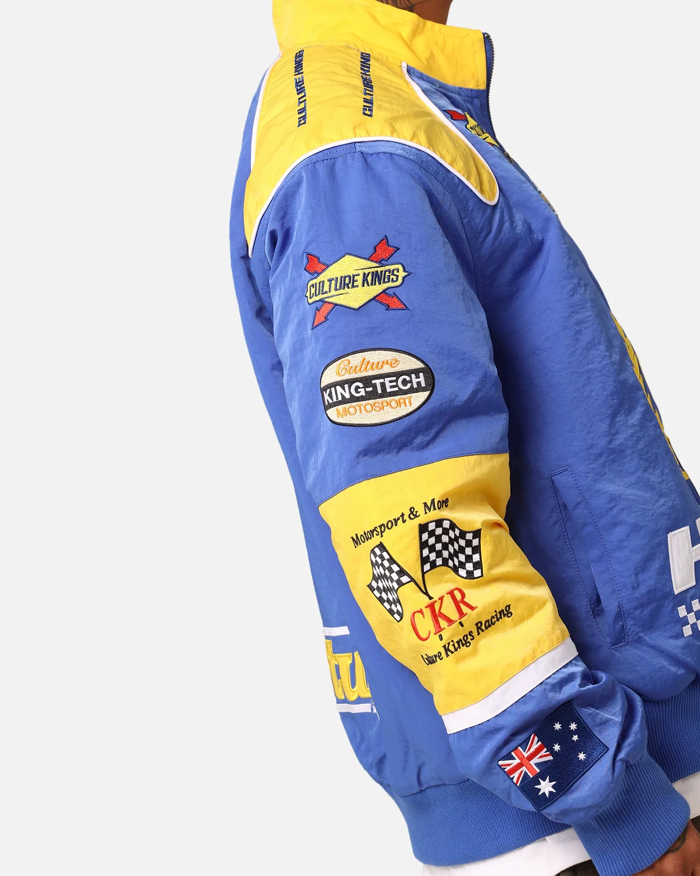 Culture Kings Melbourne Racing Jacket Blue/Yellow