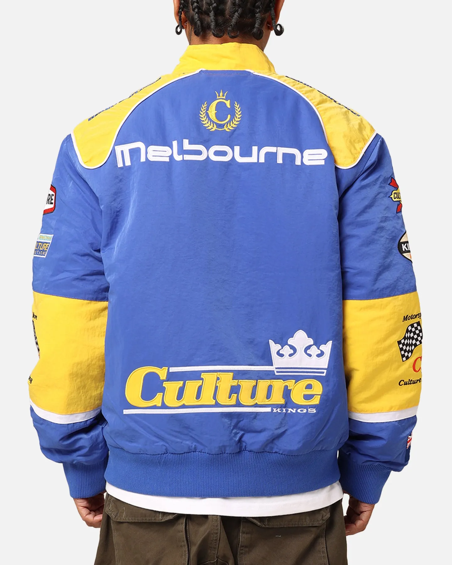 Culture Kings Melbourne Racing Jacket Blue/Yellow