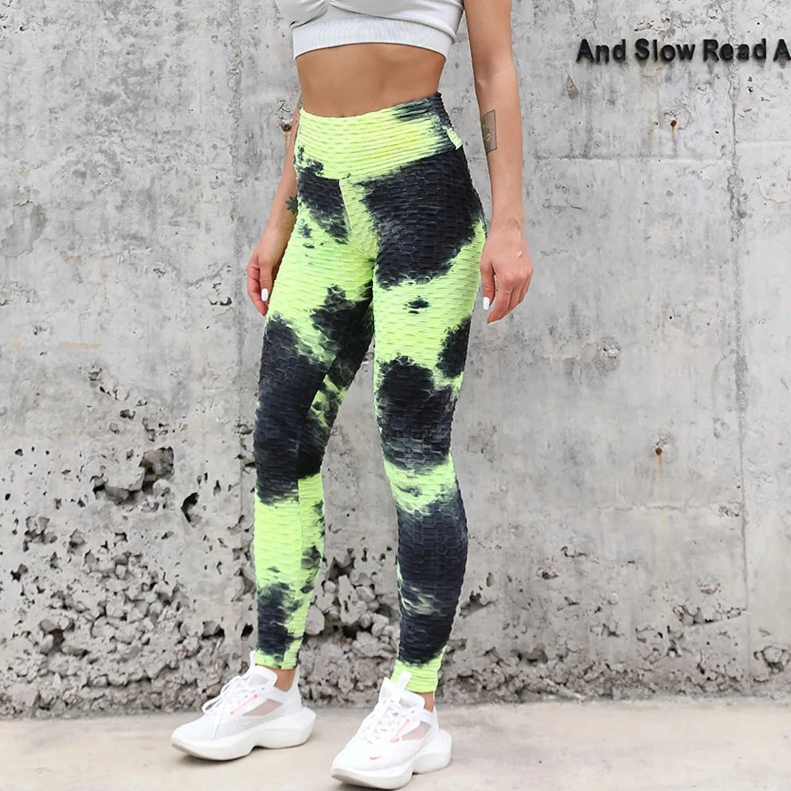 Cute Scrunch Back Fitness Leggings Hips Up Booty Workout Pants - Womens Gym Activewear For Fitness High Waist Long Pant Leggins Mujer (2U24)(BAP)(TBL)