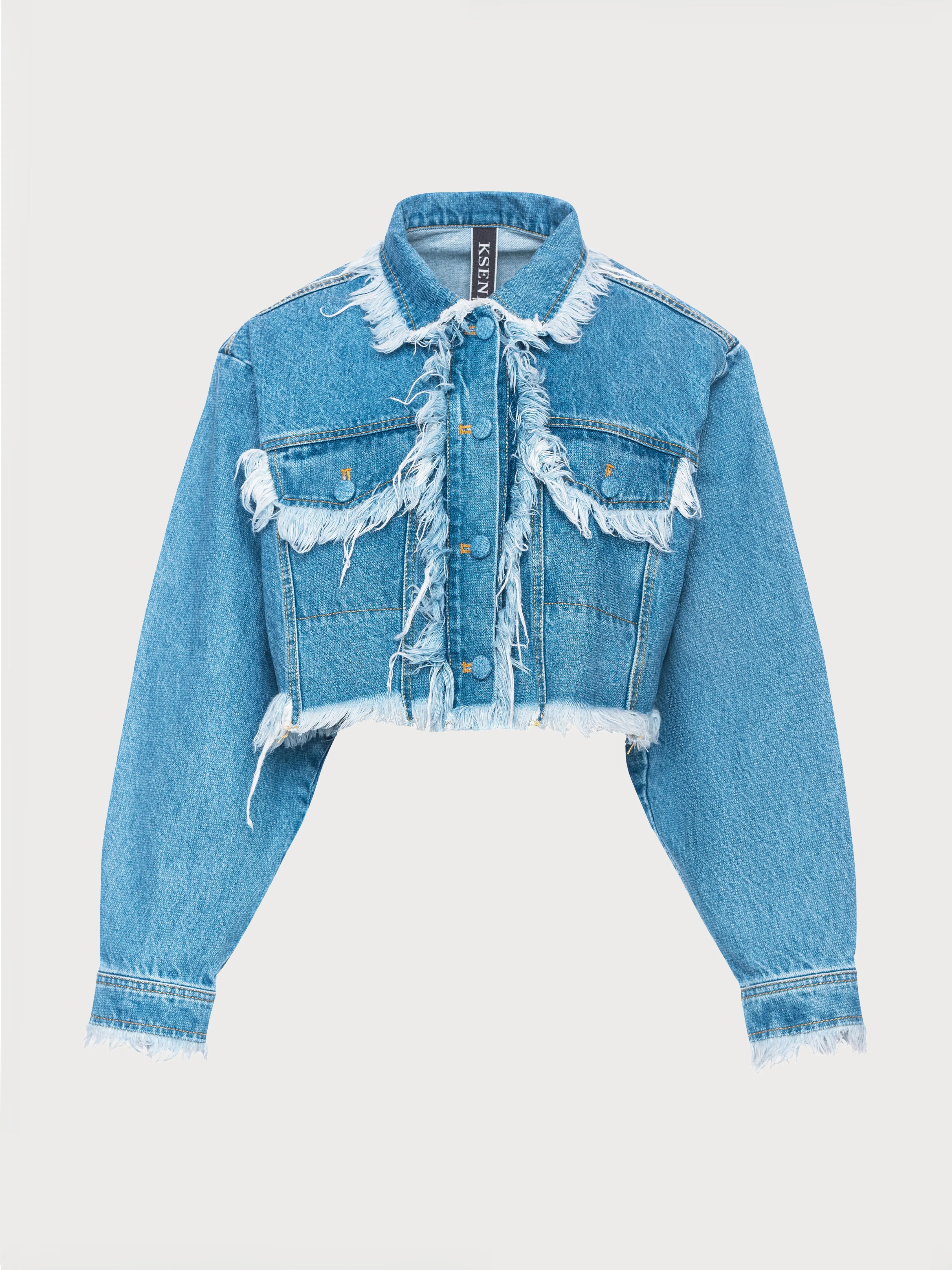 Denim Cropped Jacket