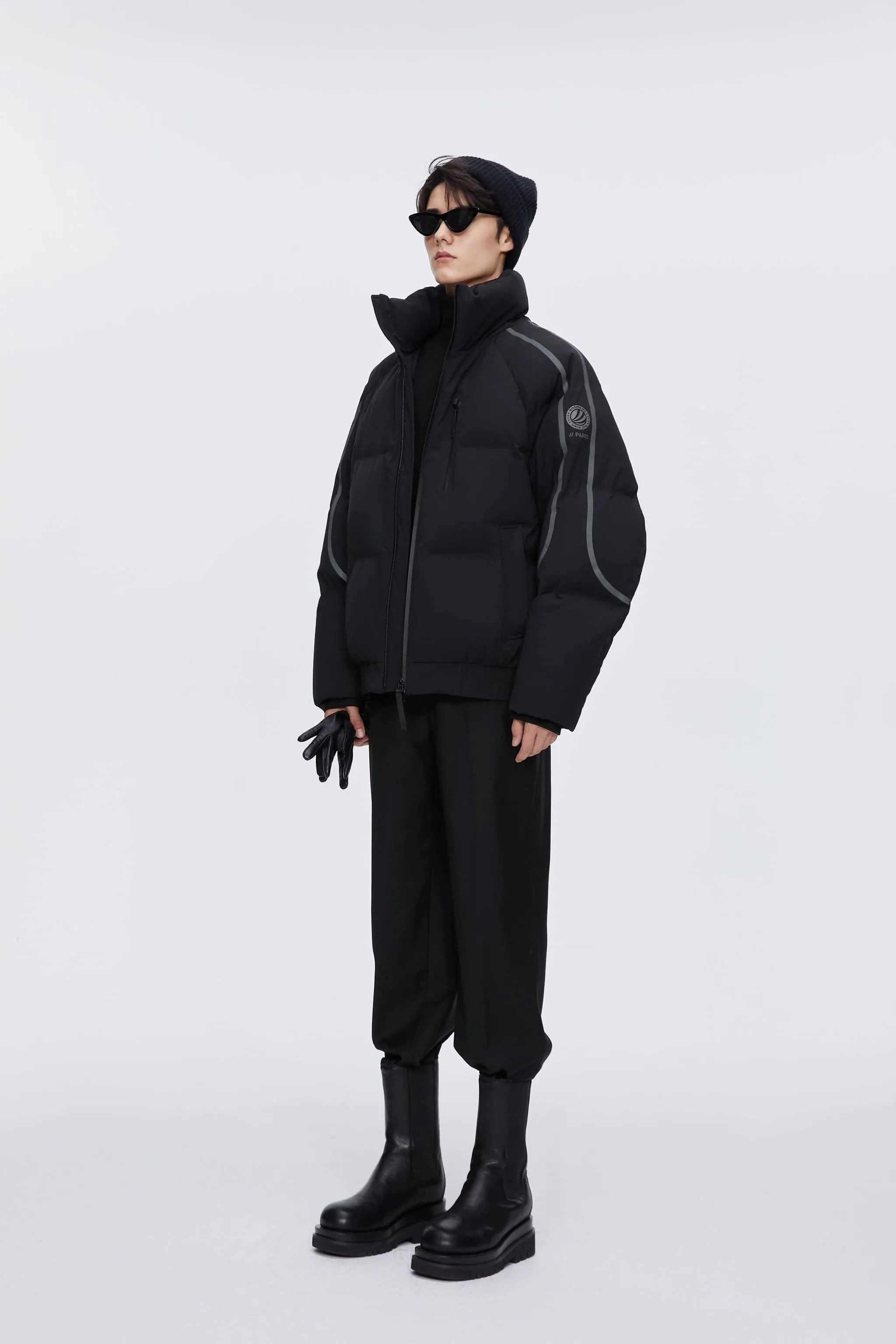 Designer's Collection Oversized Cropped Down Jacket