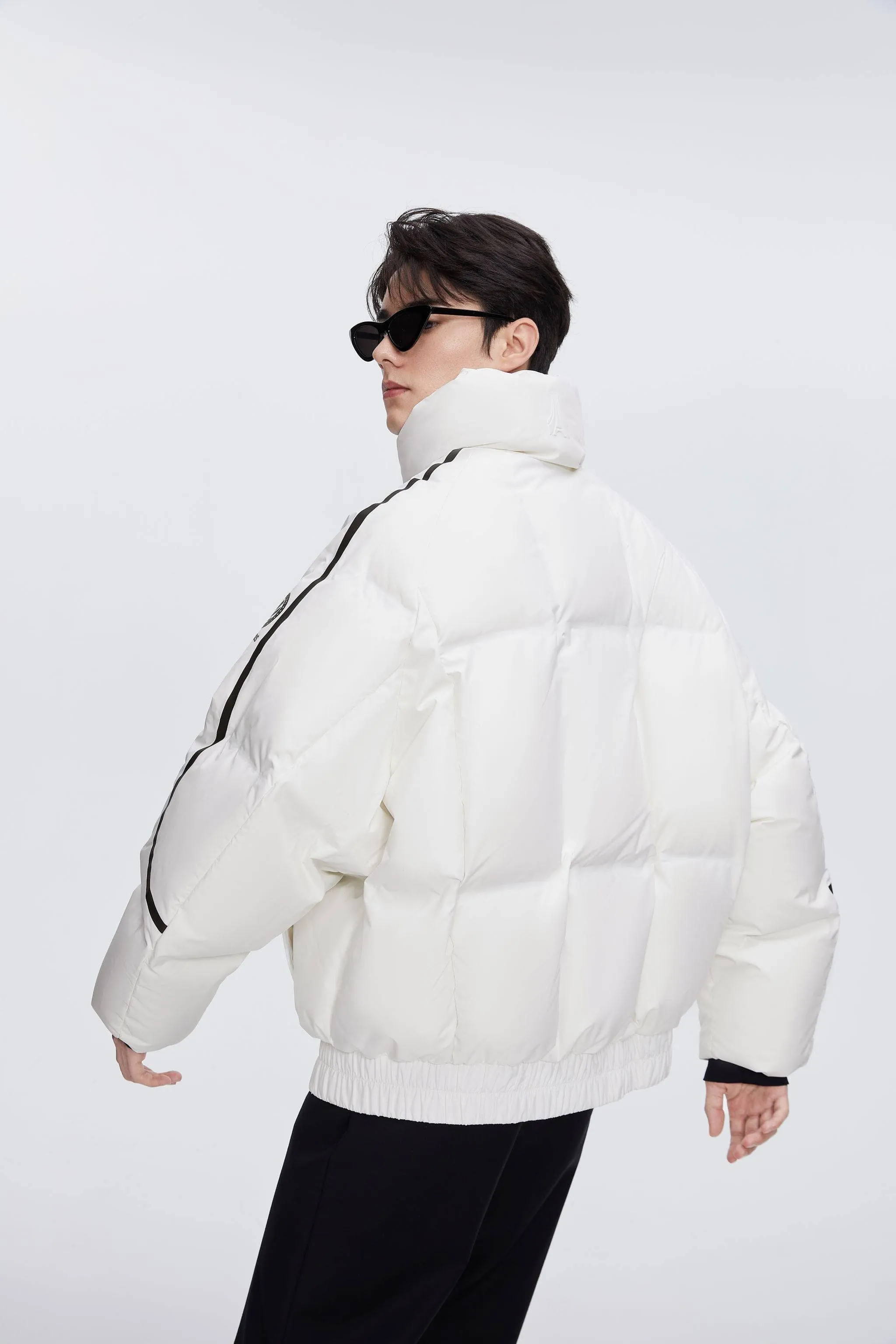 Designer's Collection Oversized Cropped Down Jacket