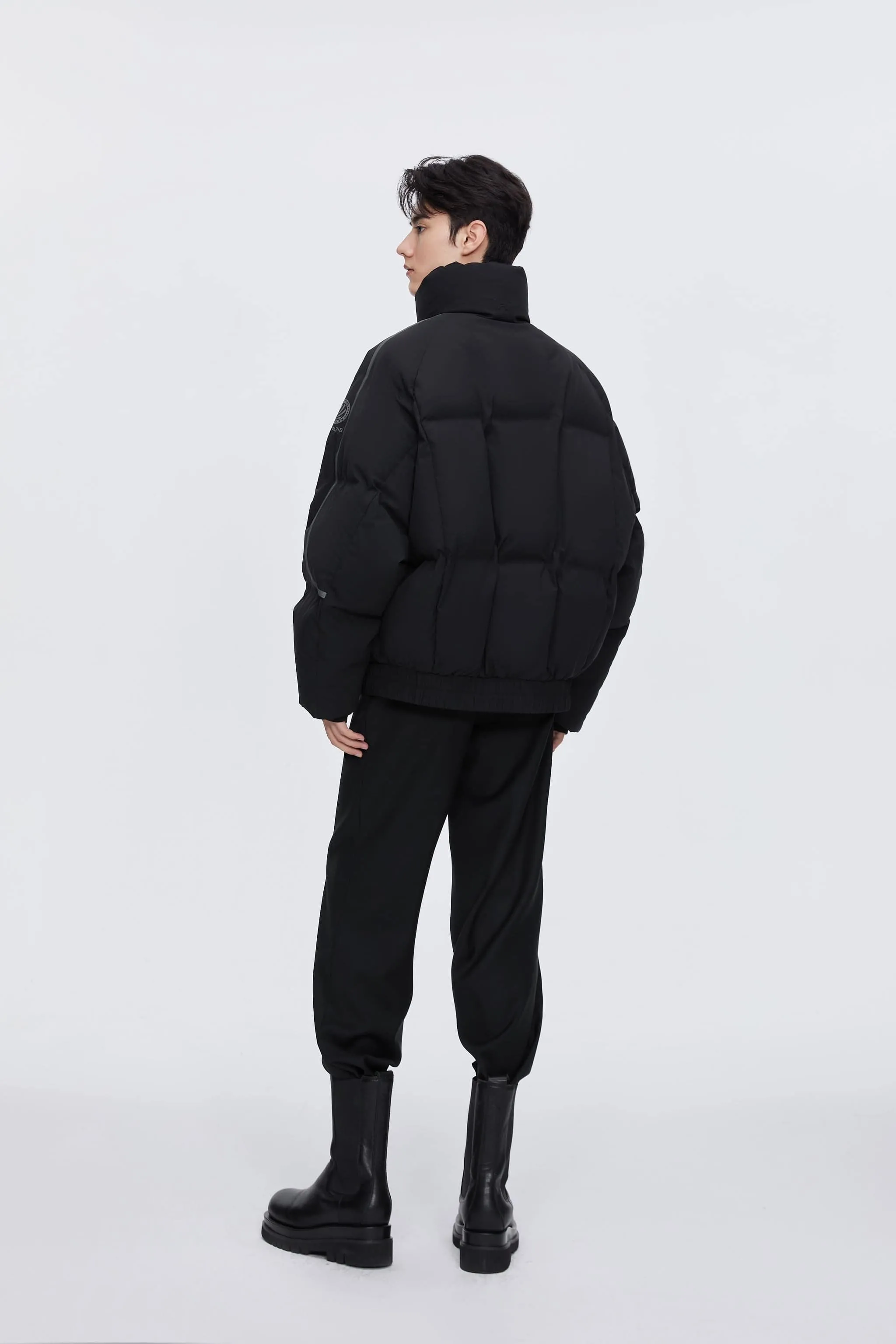 Designer's Collection Oversized Cropped Down Jacket