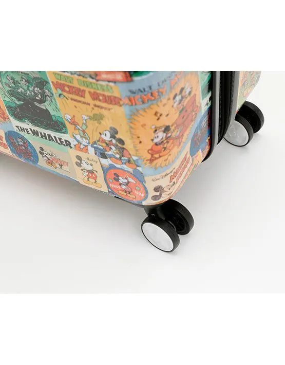 DISNEY MICKEY COMIC Large Hard 4wheels Suitcase