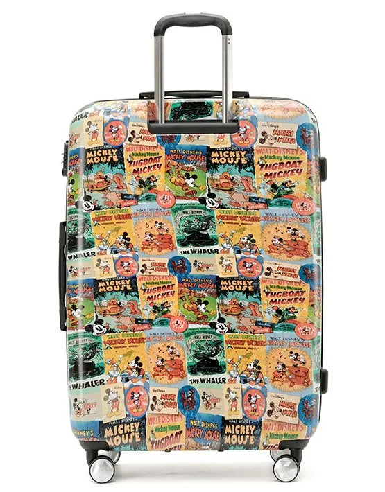 DISNEY MICKEY COMIC Large Hard 4wheels Suitcase