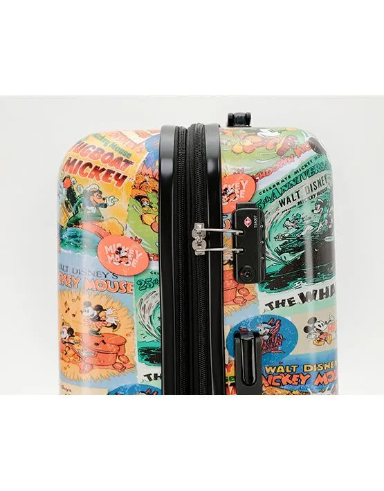 DISNEY MICKEY COMIC Large Hard 4wheels Suitcase