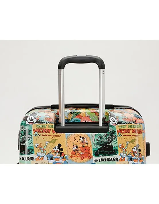 DISNEY MICKEY COMIC Large Hard 4wheels Suitcase