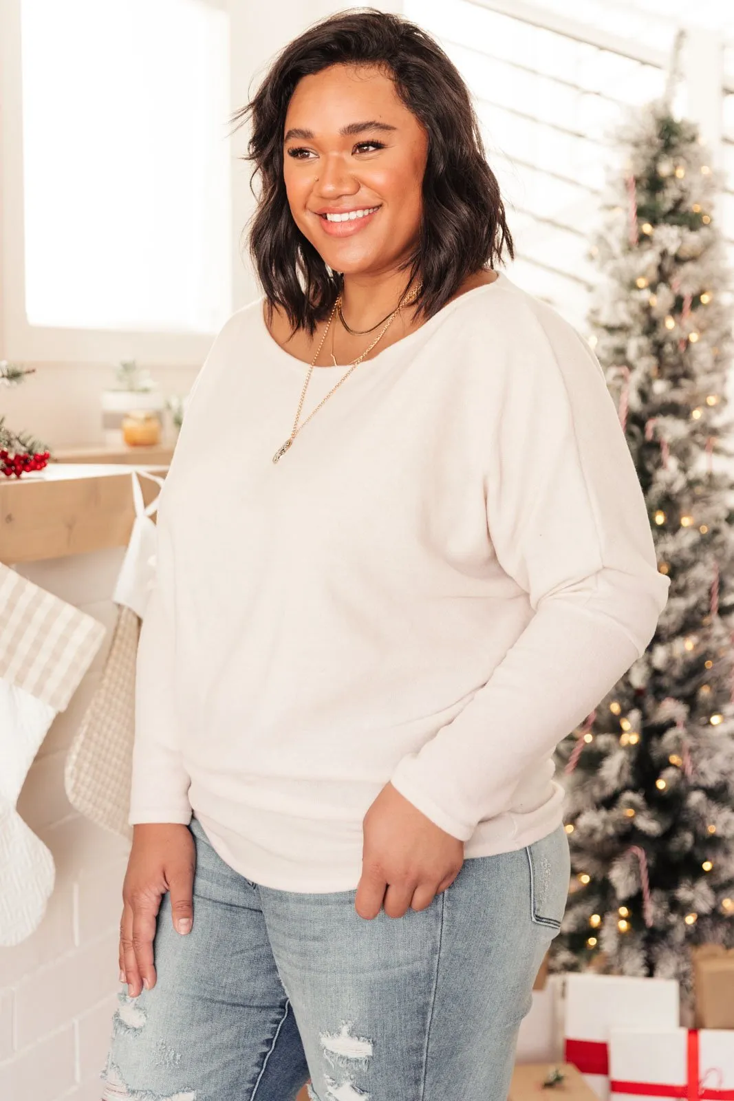 DOORBUSTER Snowed In Sweater in Ivory