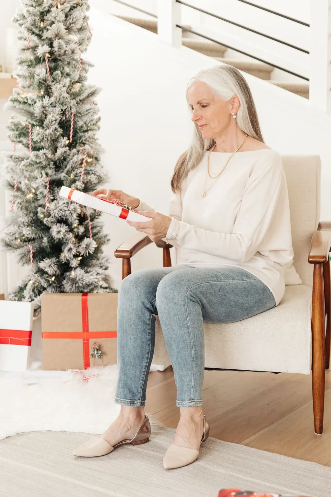 DOORBUSTER Snowed In Sweater in Ivory