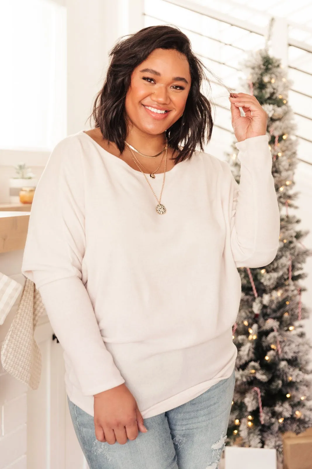 DOORBUSTER Snowed In Sweater in Ivory