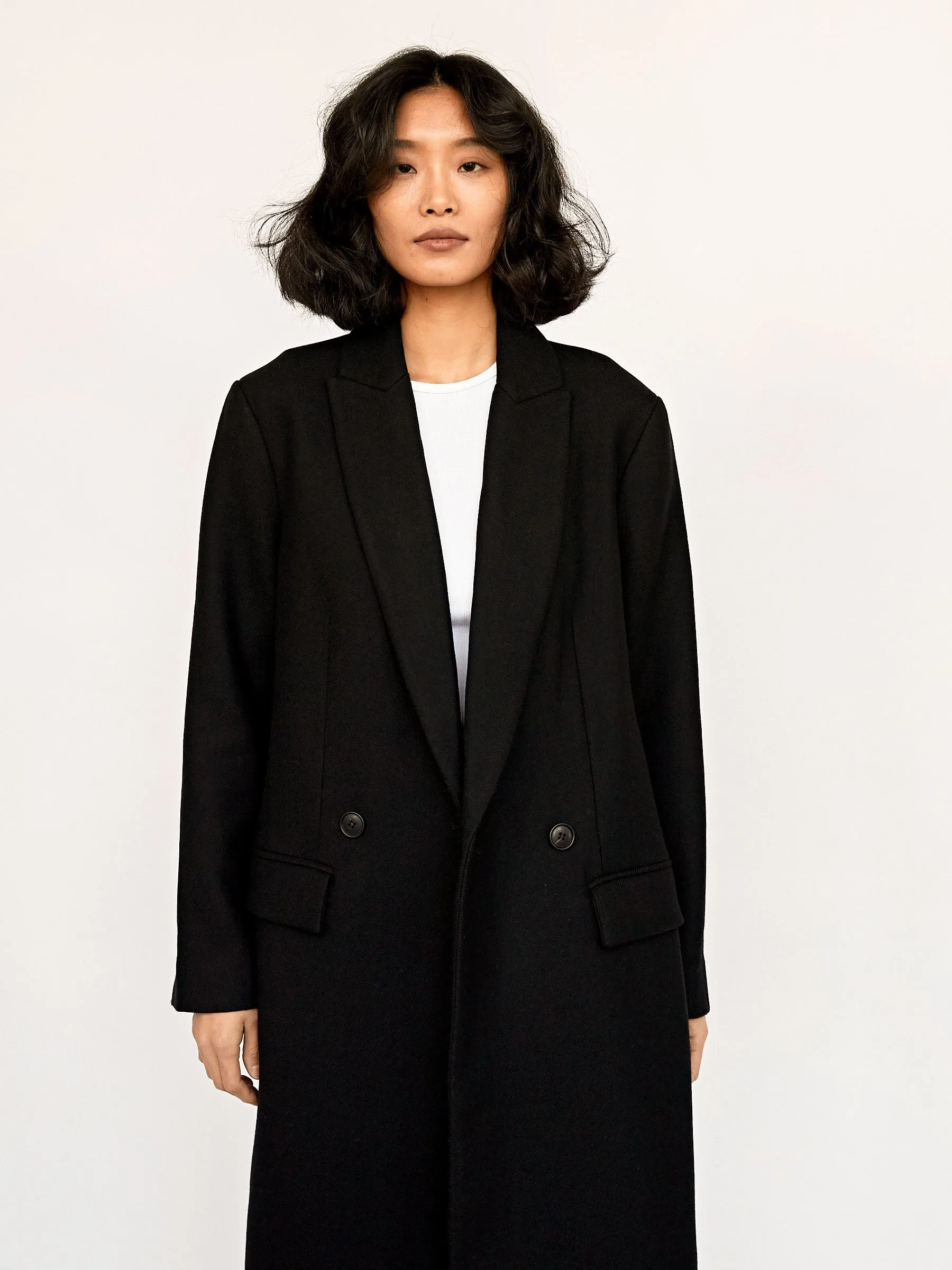 Double Breasted Wool Coat