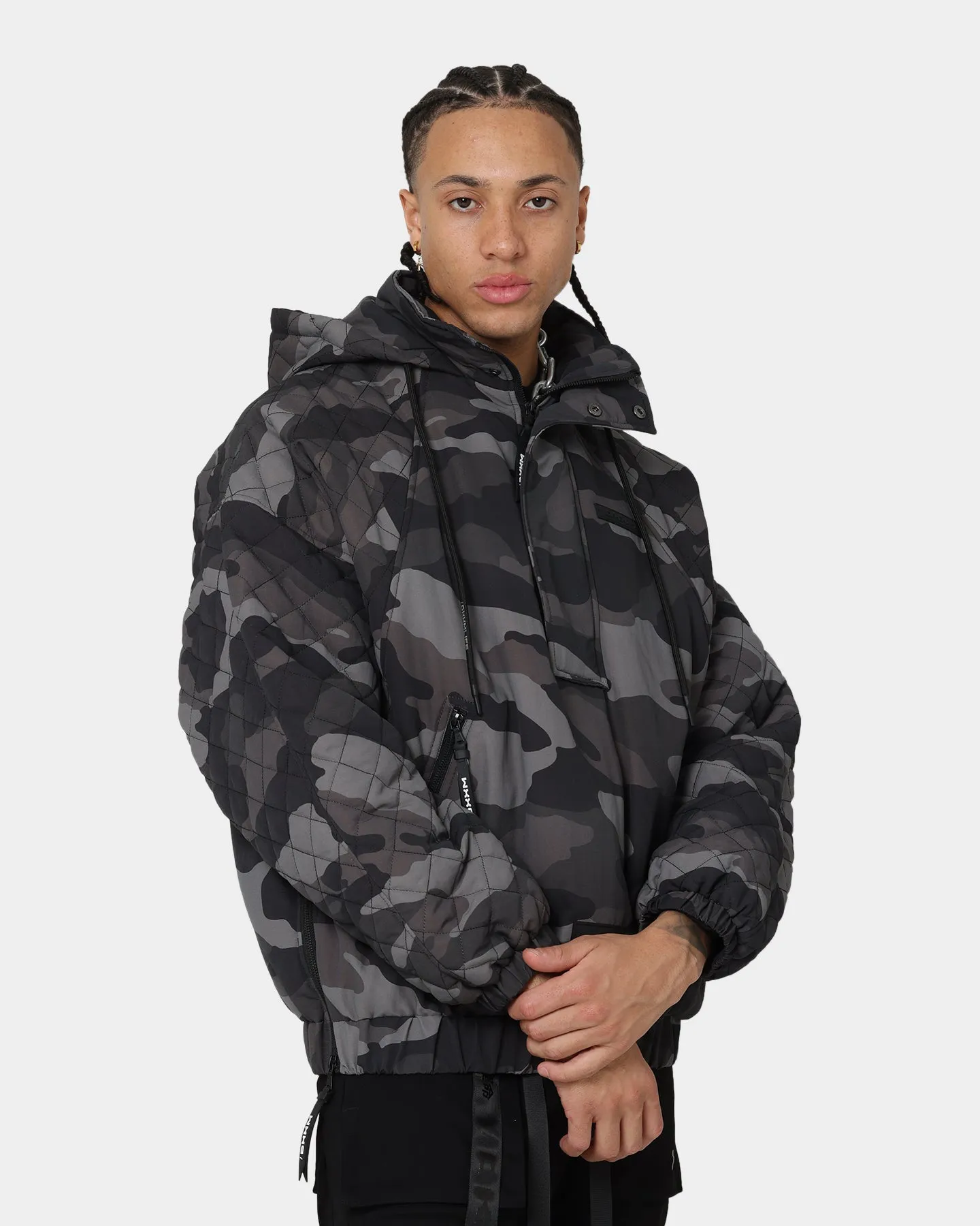 DXXMLIFE L-3 Quilted AnXrak Nid Jacket Grey Camo