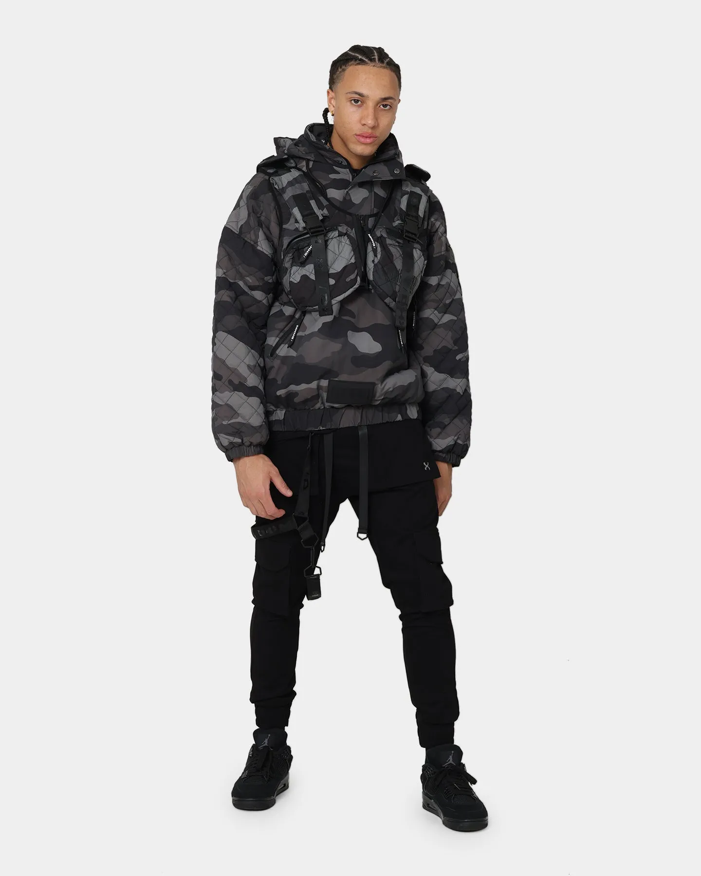 DXXMLIFE L-3 Quilted AnXrak Nid Jacket Grey Camo