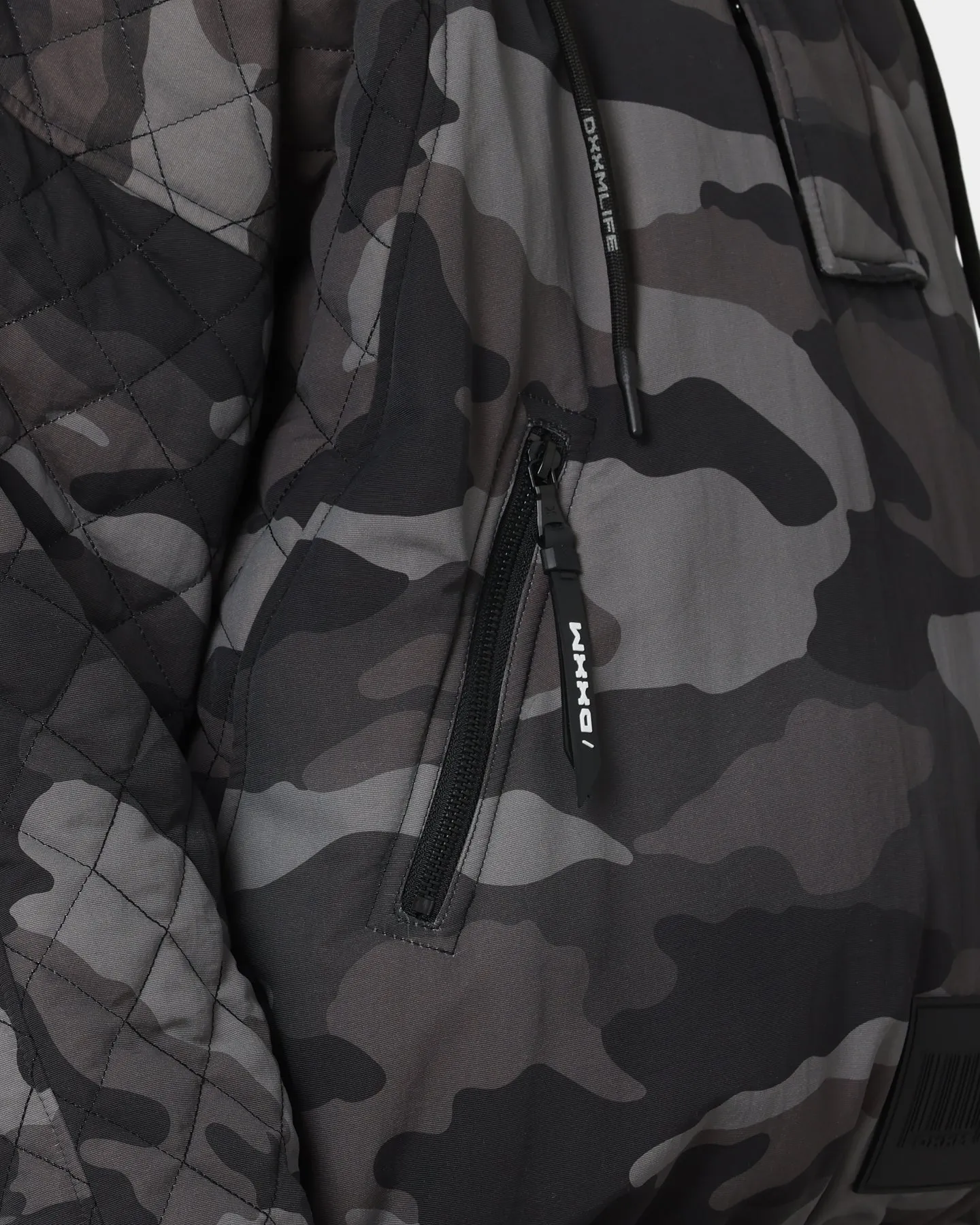 DXXMLIFE L-3 Quilted AnXrak Nid Jacket Grey Camo