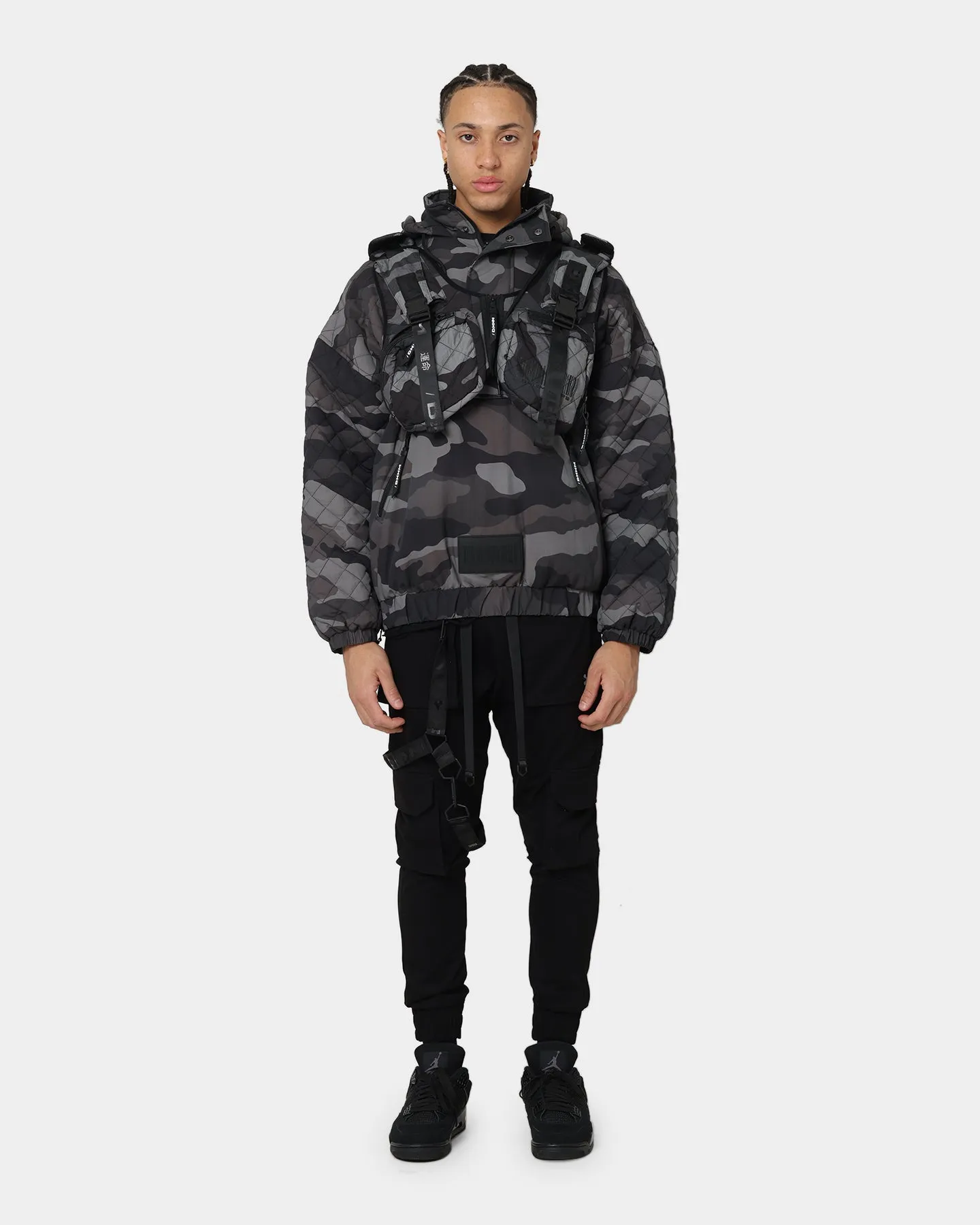 DXXMLIFE L-3 Quilted AnXrak Nid Jacket Grey Camo