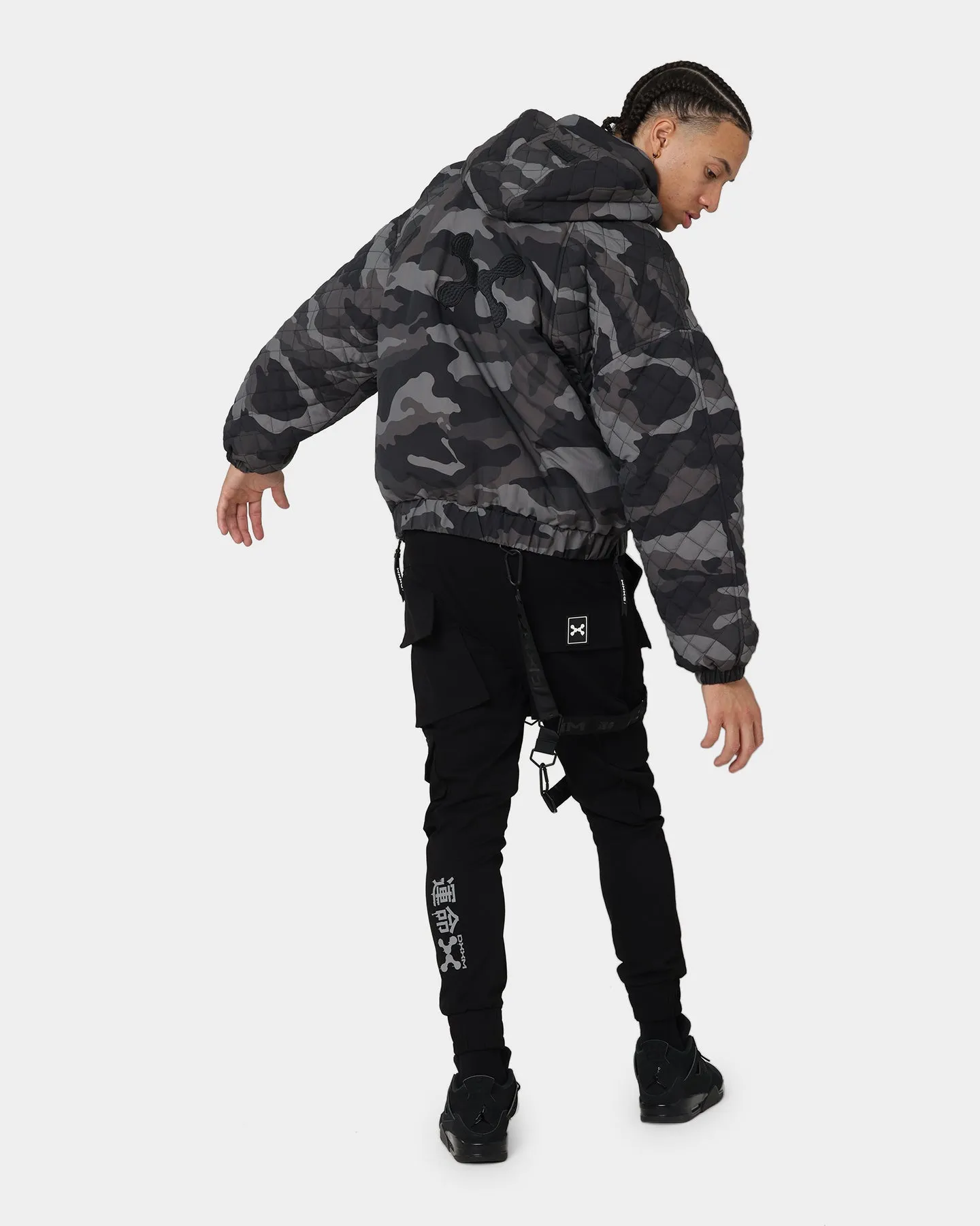 DXXMLIFE L-3 Quilted AnXrak Nid Jacket Grey Camo