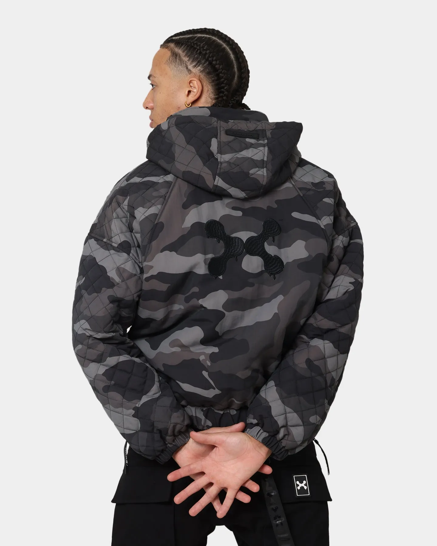 DXXMLIFE L-3 Quilted AnXrak Nid Jacket Grey Camo