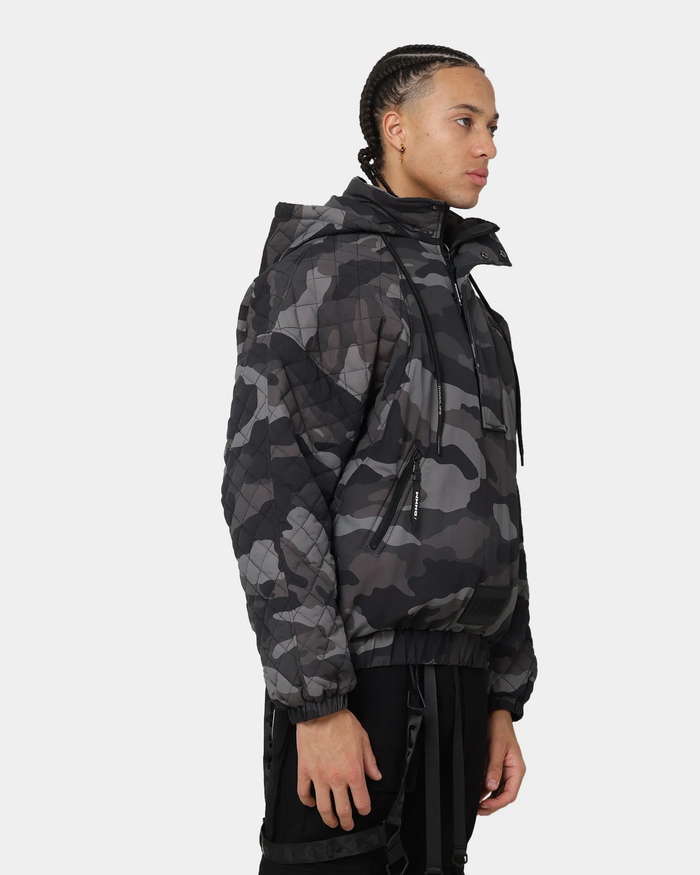 DXXMLIFE L-3 Quilted AnXrak Nid Jacket Grey Camo