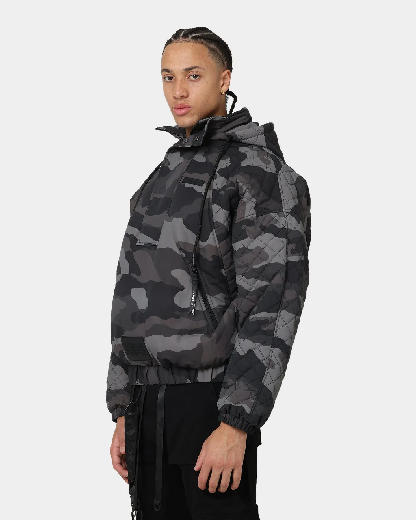 DXXMLIFE L-3 Quilted AnXrak Nid Jacket Grey Camo