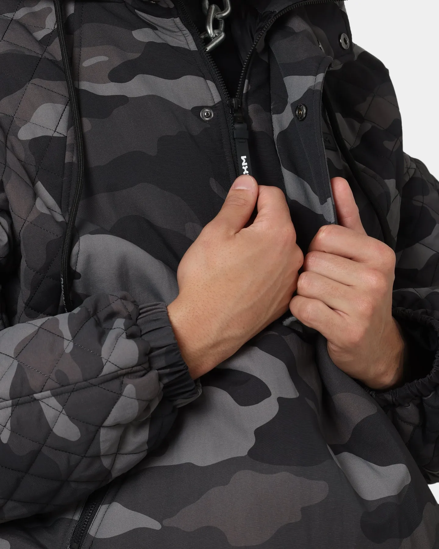 DXXMLIFE L-3 Quilted AnXrak Nid Jacket Grey Camo