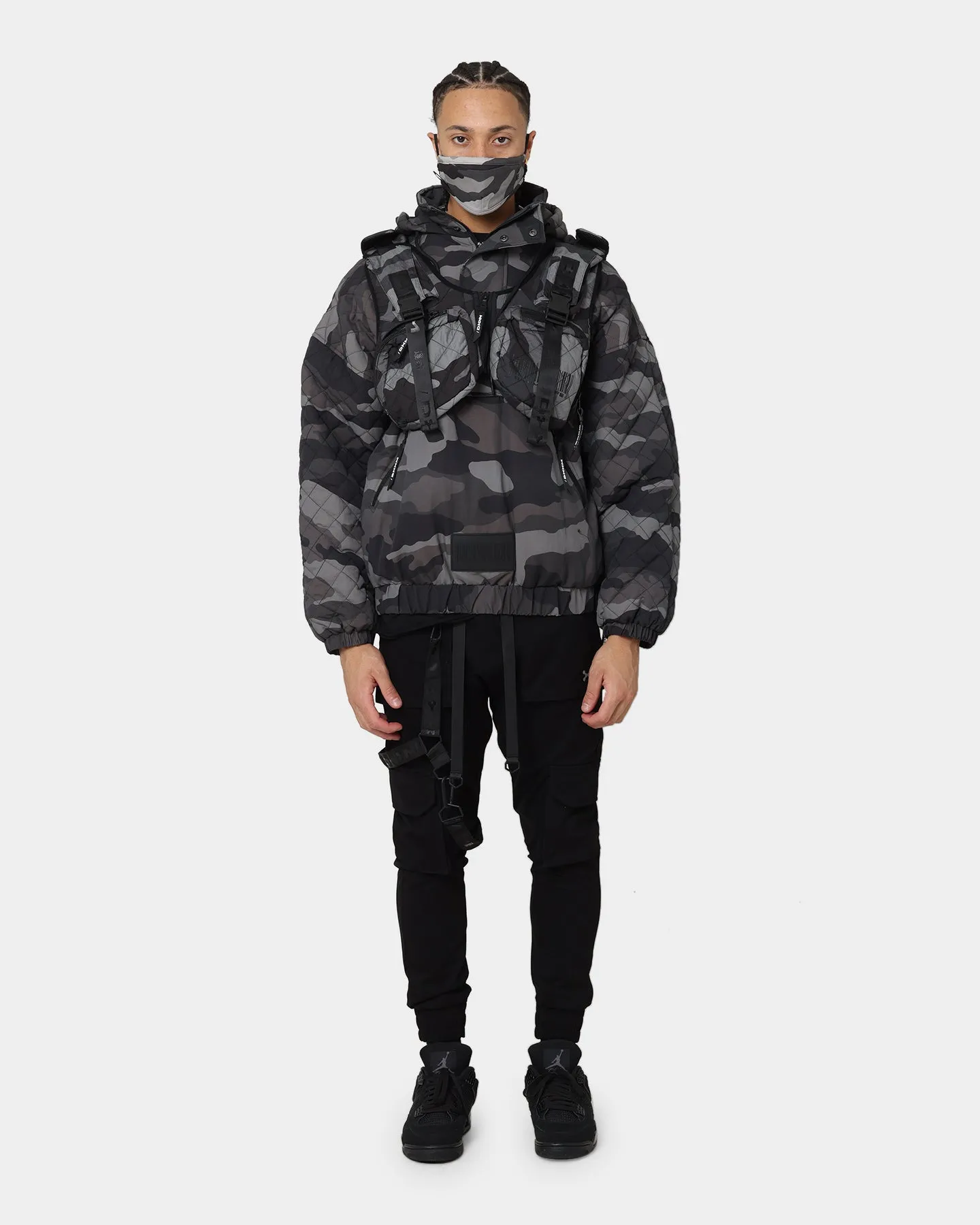 DXXMLIFE L-3 Quilted AnXrak Nid Jacket Grey Camo