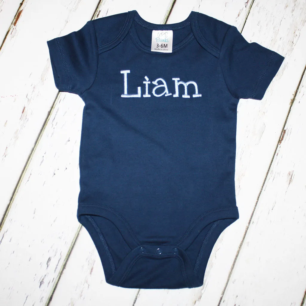 Embroidered Name/Monogram Bodysuit